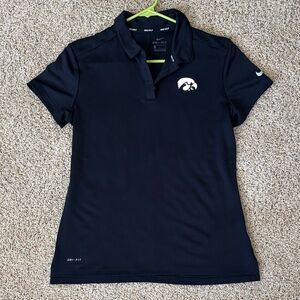 Iowa Hawkeyes Nike Women's Black Polo